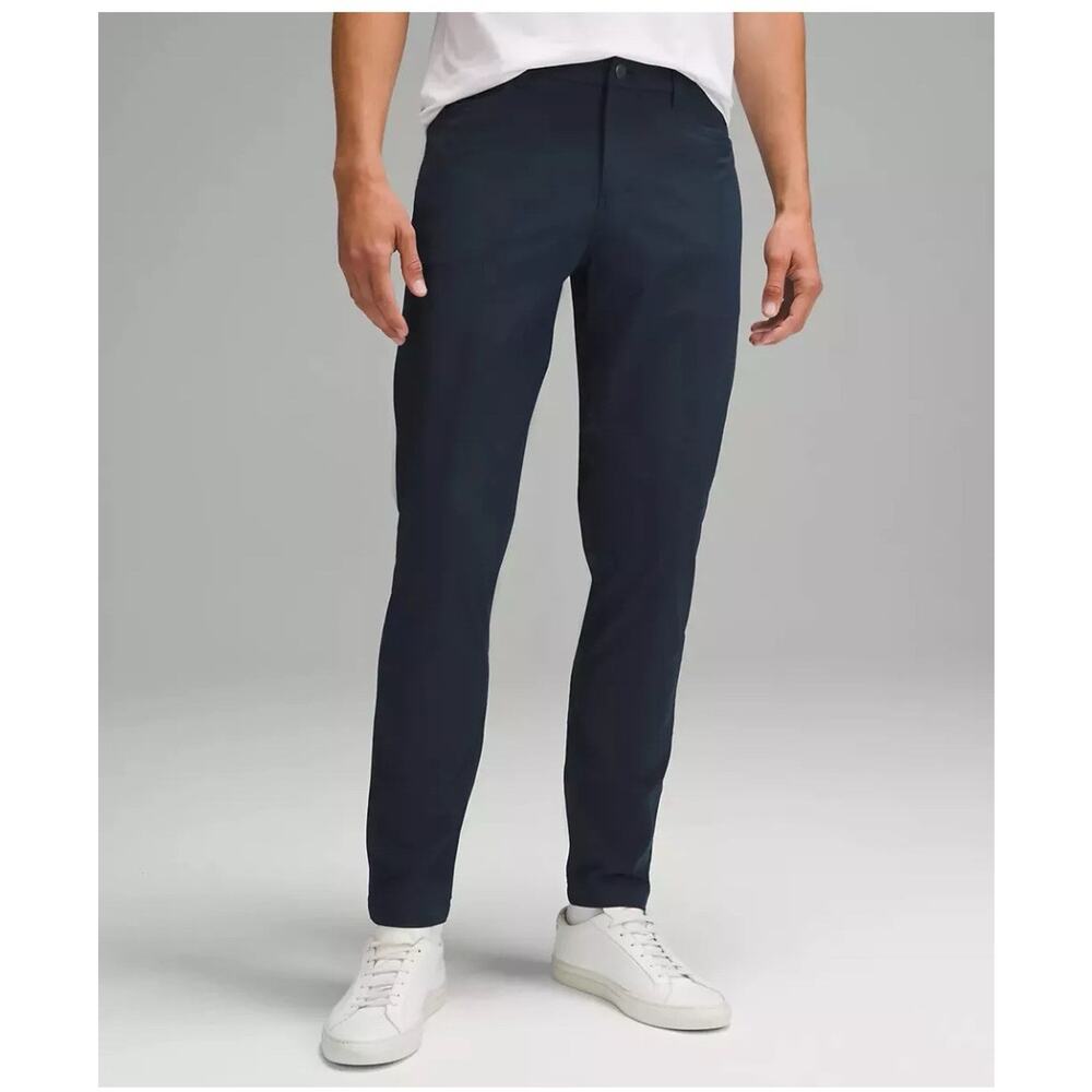 Lululemon Mens ABC Pants Slim Fit Size 36x31.5 Warpstreme M5AD9S Preppy Black